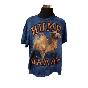 3D TEES HUMP DAY CAMEL Tie Dye XL 46/48 Blue Short Sleeve T-Shirt  
